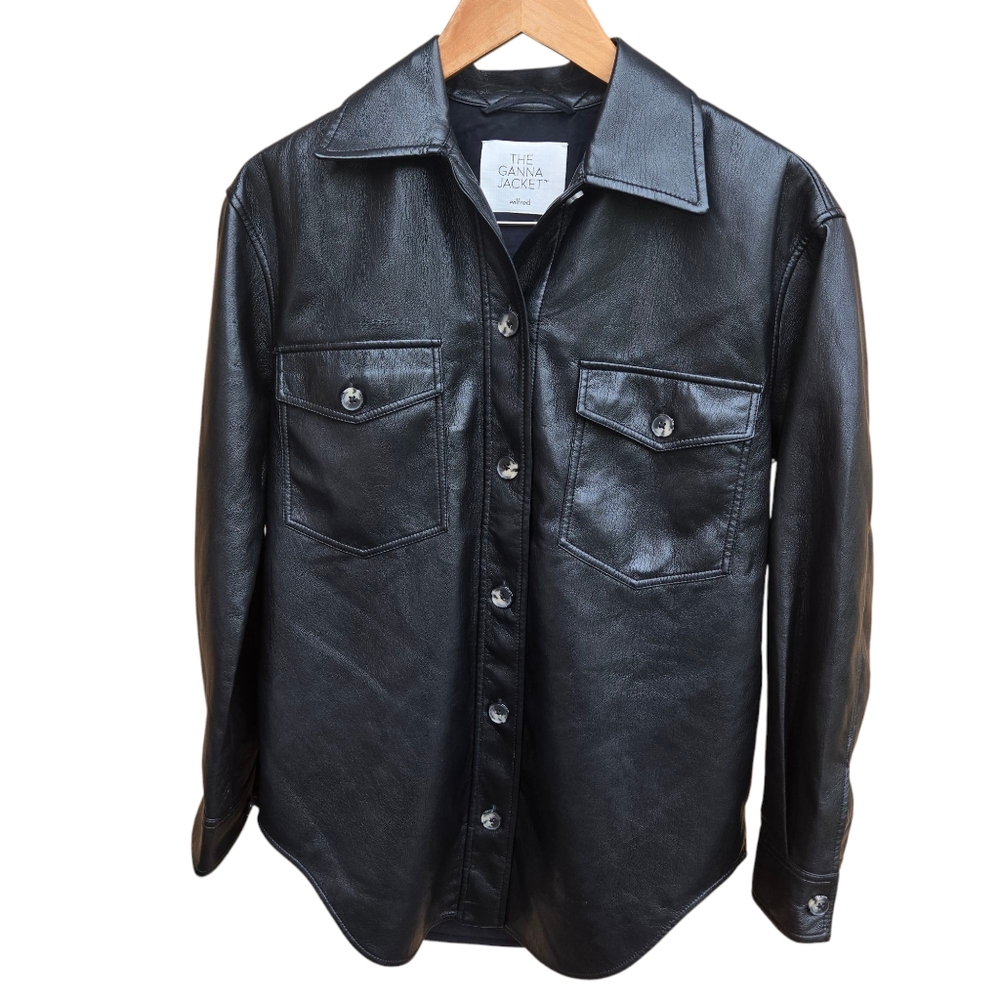 Wilfred Black Leather Jacket